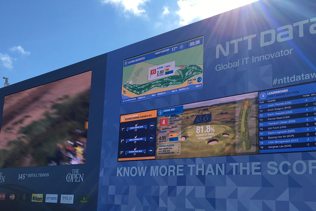 NTT Data: NTT Data: The Open Championship Data Wall, image 7